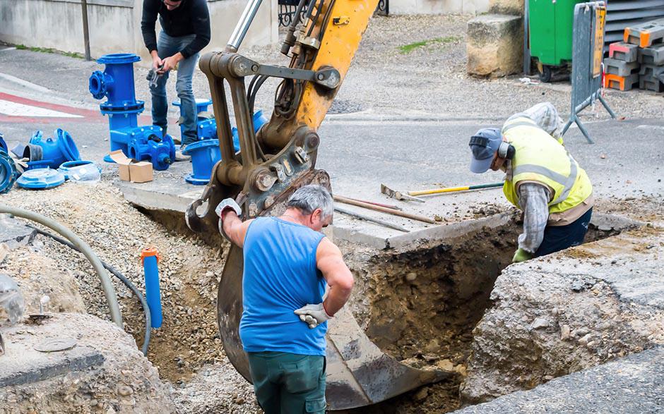 travaux assainissement Avon
